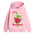 Multicoloured - Front - Shopkins Childrens-Kids Strawberry Kiss Hoodie