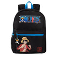 Black-Blue - Front - One Piece Monkey D. Luffy Backpack