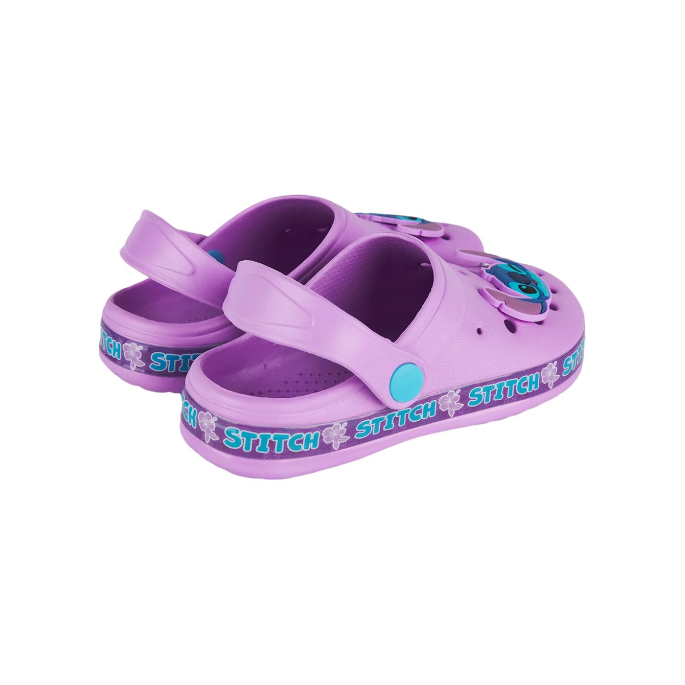 Purple - Back - Lilo & Stitch Girls Clogs