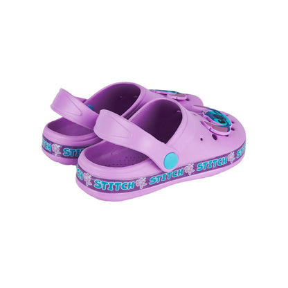 Purple - Back - Lilo & Stitch Girls Clogs