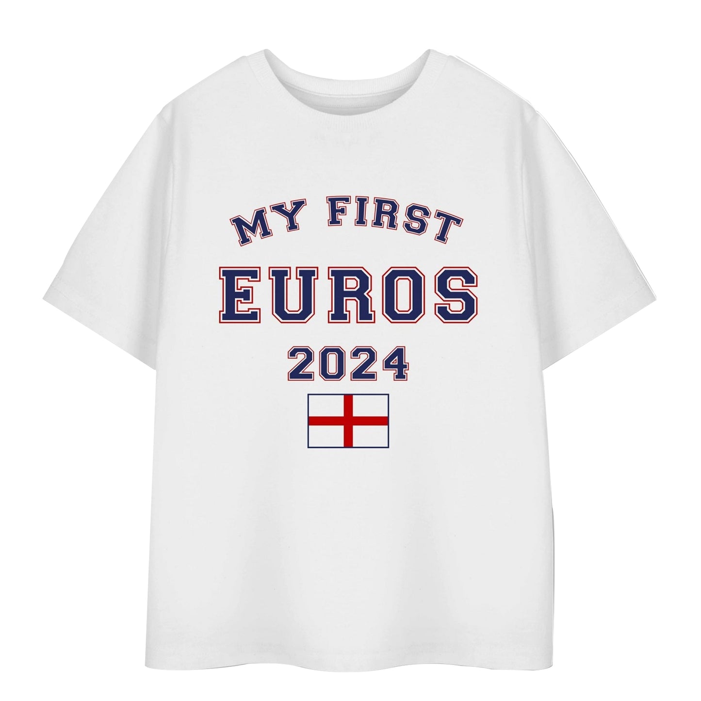 White - Front - Show Me The Merch Childrens-Kids My First Euros 2024 T-Shirt