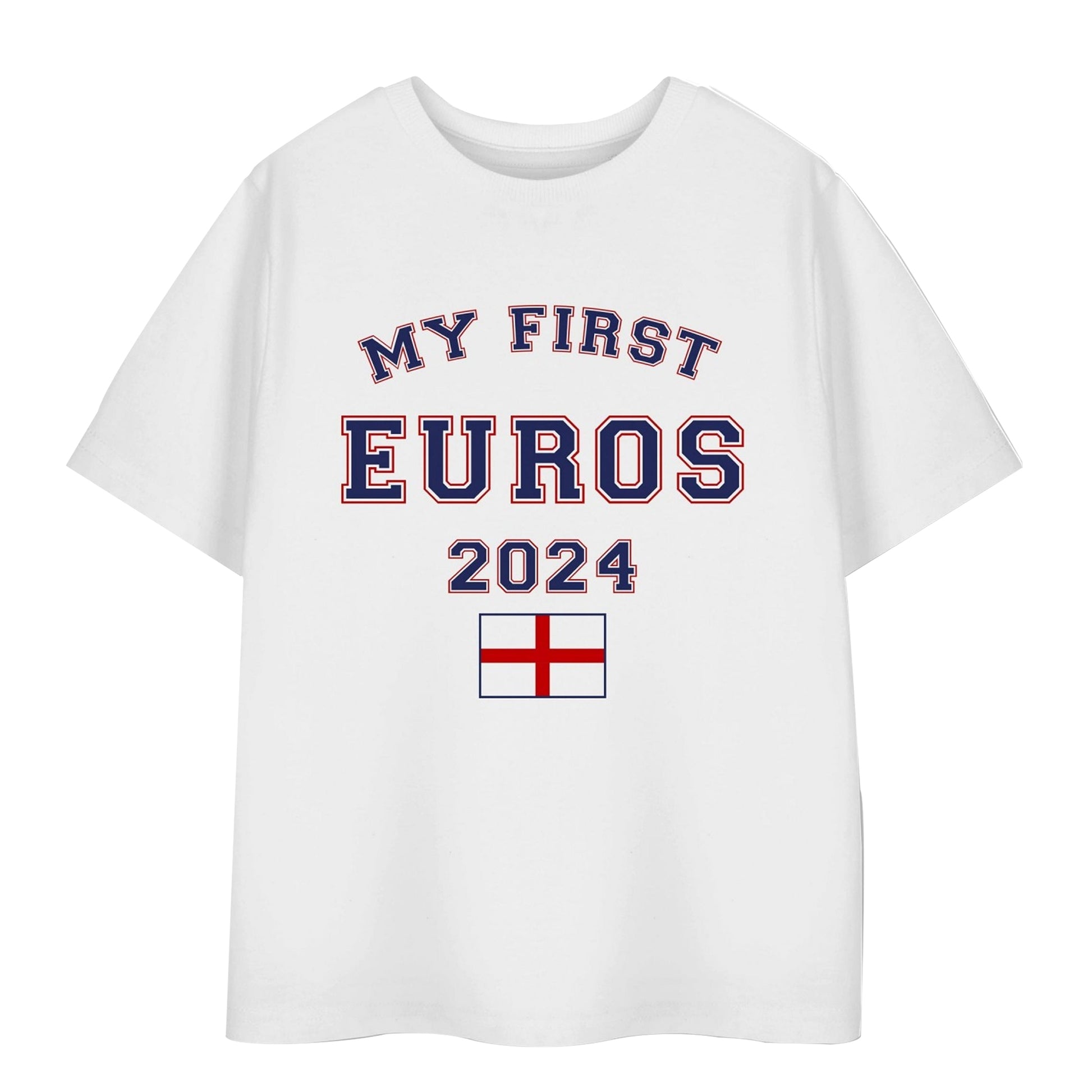 White - Front - Show Me The Merch Childrens-Kids My First Euros 2024 T-Shirt