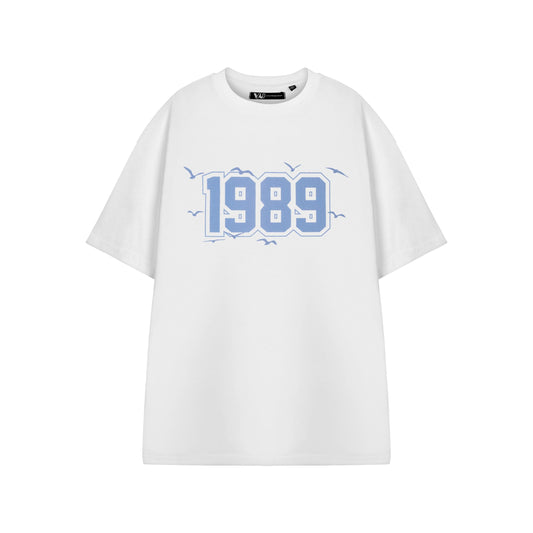 White - Front - Show Me The Merch Womens-Ladies 1989 Taylor Swift Short-Sleeved T-Shirt