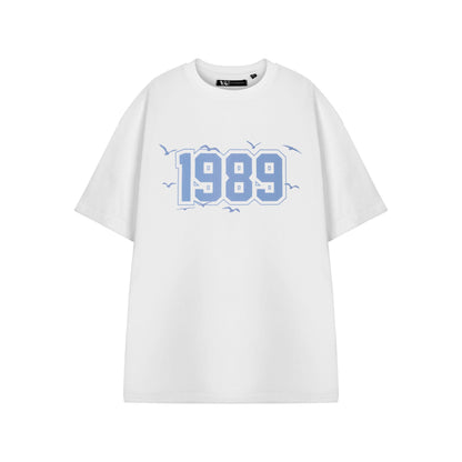 White - Front - Show Me The Merch Womens-Ladies 1989 Taylor Swift Short-Sleeved T-Shirt
