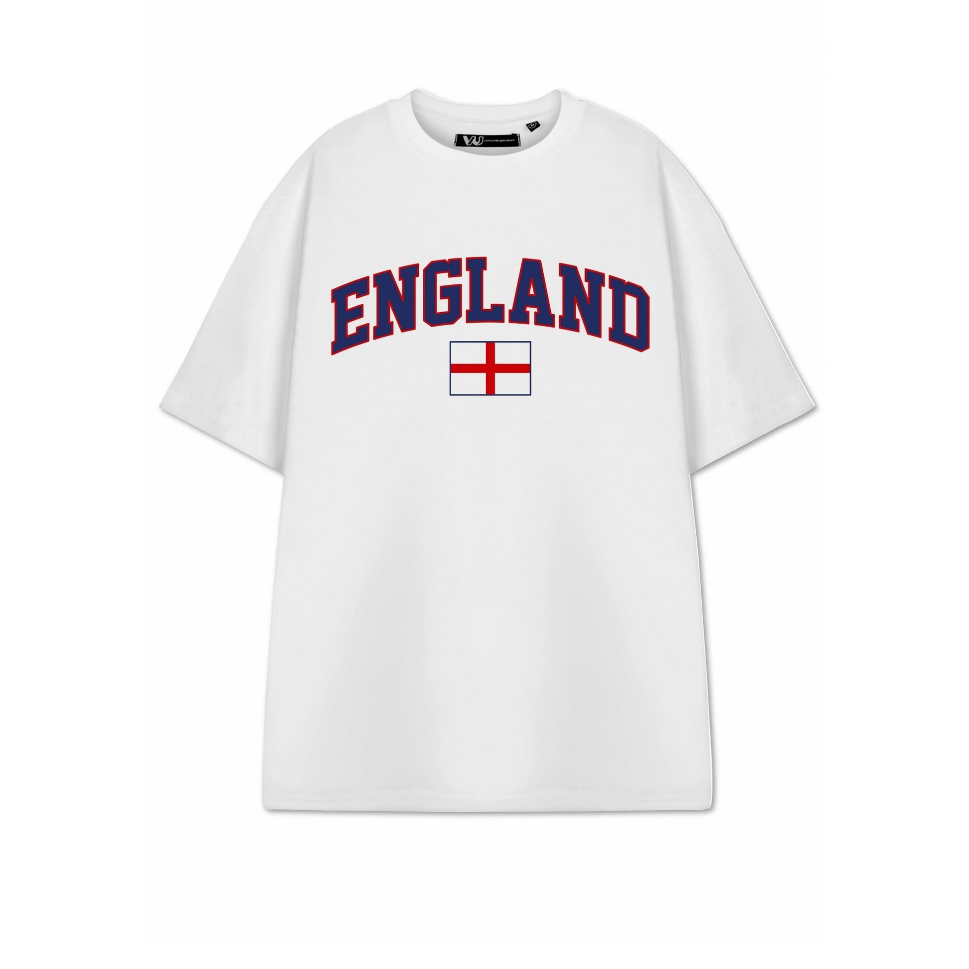 White - Front - Show Me The Merch Unisex Adult England Flag T-Shirt