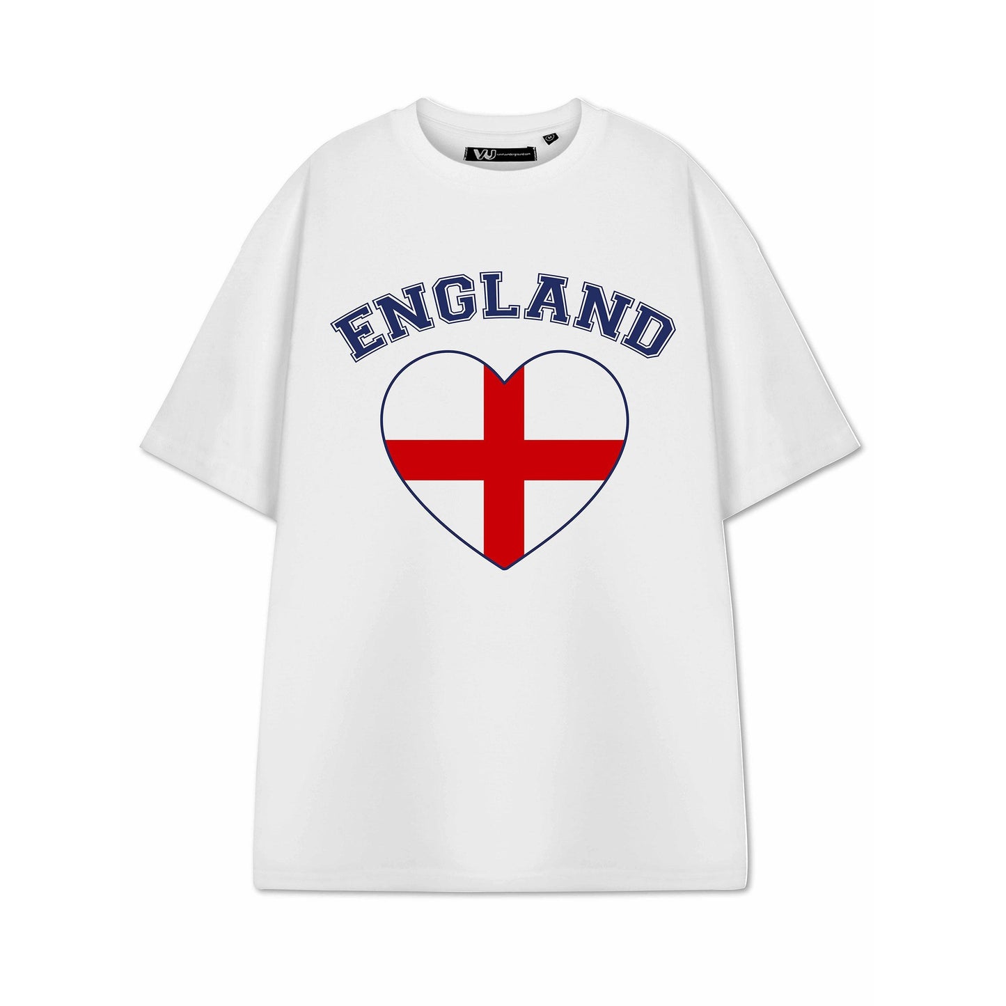 White - Front - Show Me The Merch Unisex Adult Heart T-Shirt