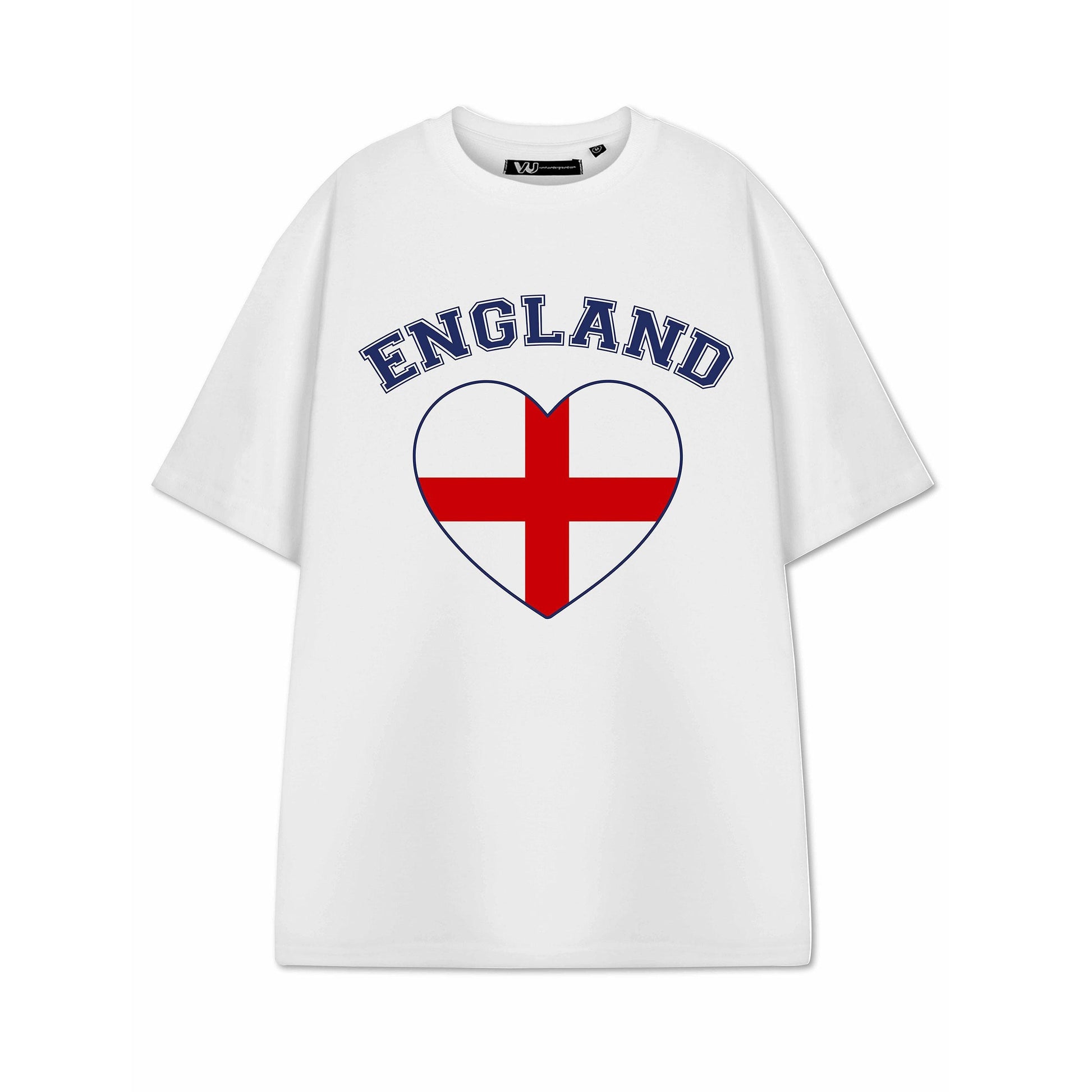 White - Front - Show Me The Merch Unisex Adult Heart T-Shirt