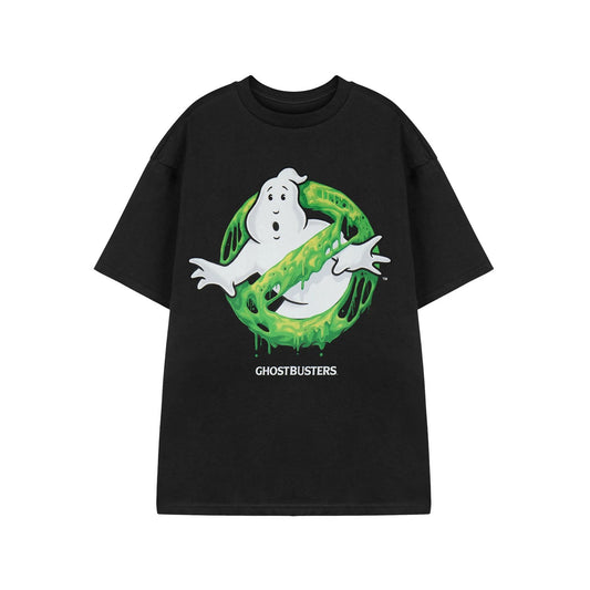 Black - Front - Ghostbusters Unisex Adult Slime Logo Short-Sleeved T-Shirt