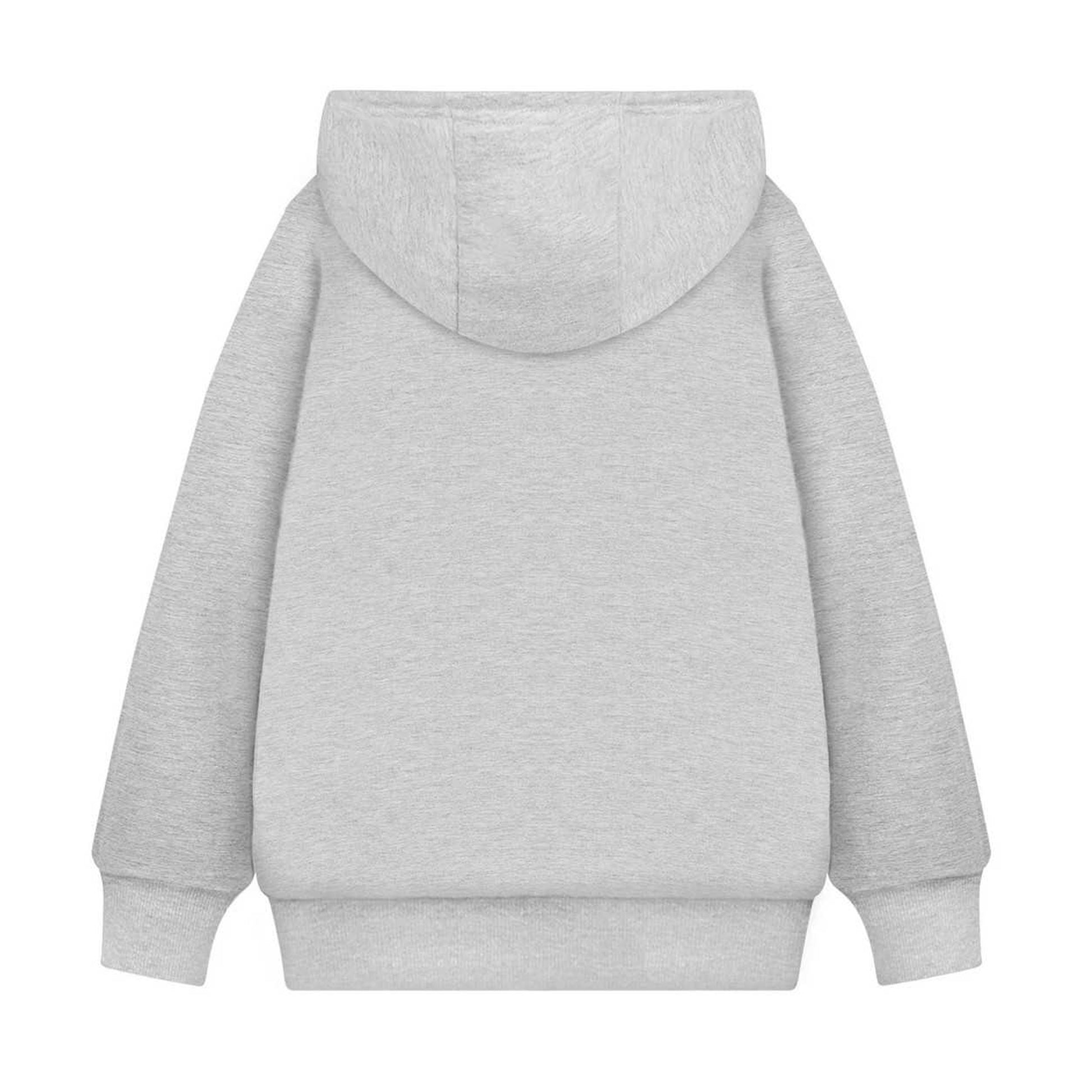 Grey Marl - Back - Lilo & Stitch Girls College Hoodie
