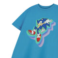 Blue - Side - Sonic The Hedgehog Boys Glow Trio Short-Sleeved T-Shirt