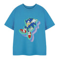 Blue - Front - Sonic The Hedgehog Boys Glow Trio Short-Sleeved T-Shirt