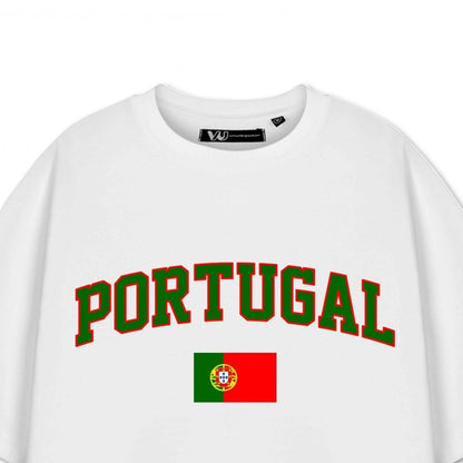 White - Back - Show Me The Merch Unisex Adult Portugal Short-Sleeved T-Shirt