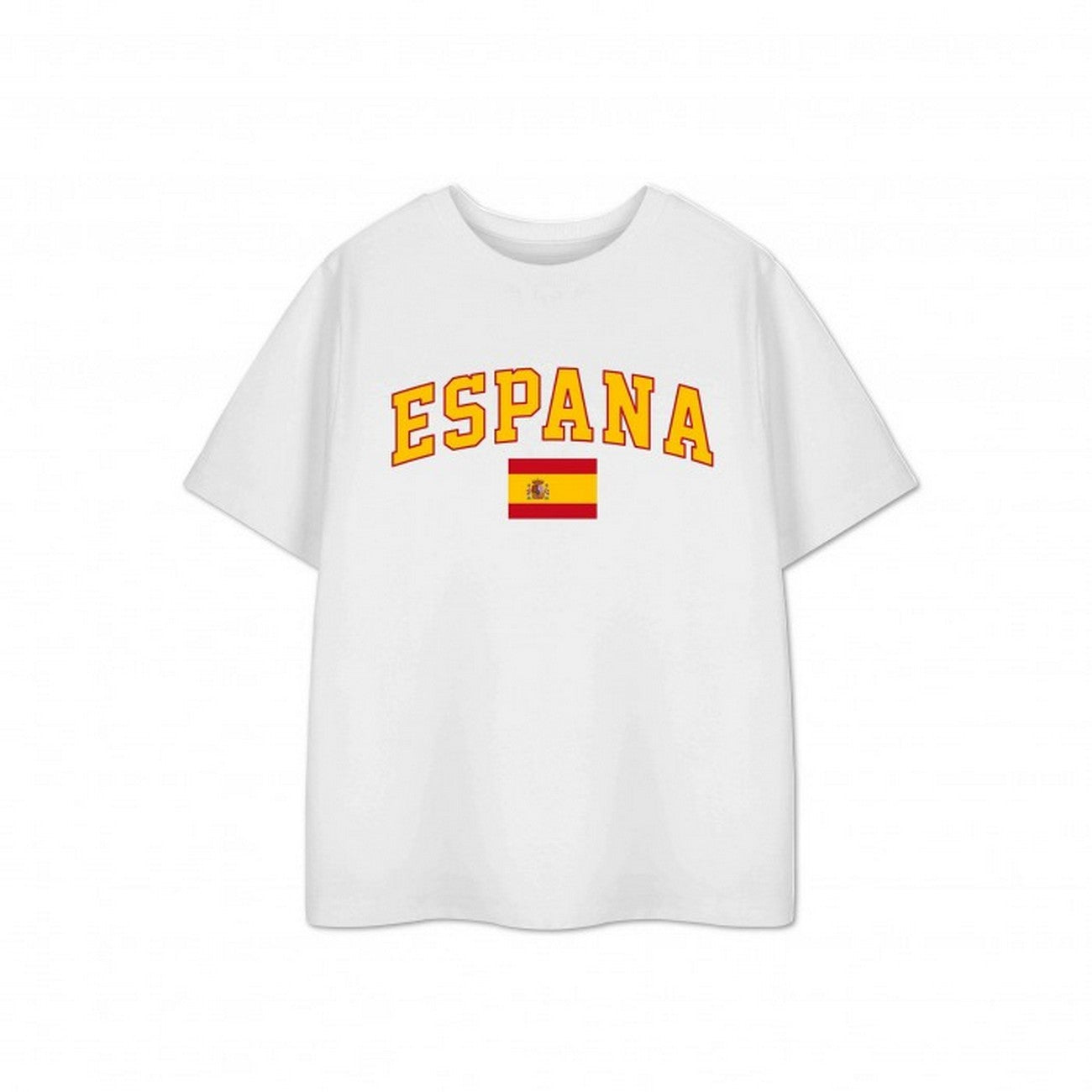 White - Back - Show Me The Merch Childrens-Kids Spain Short-Sleeved T-Shirt