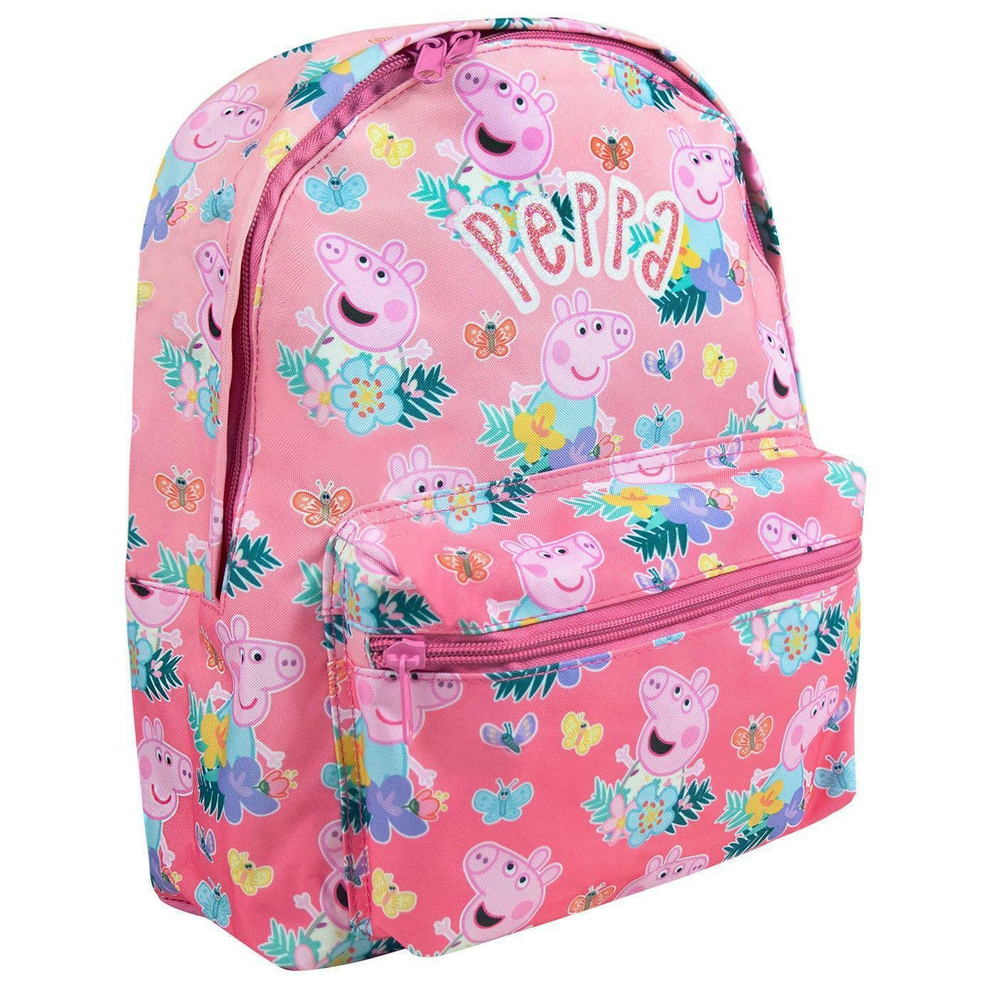 Pink - Front - Peppa Pig All-Over Print Backpack