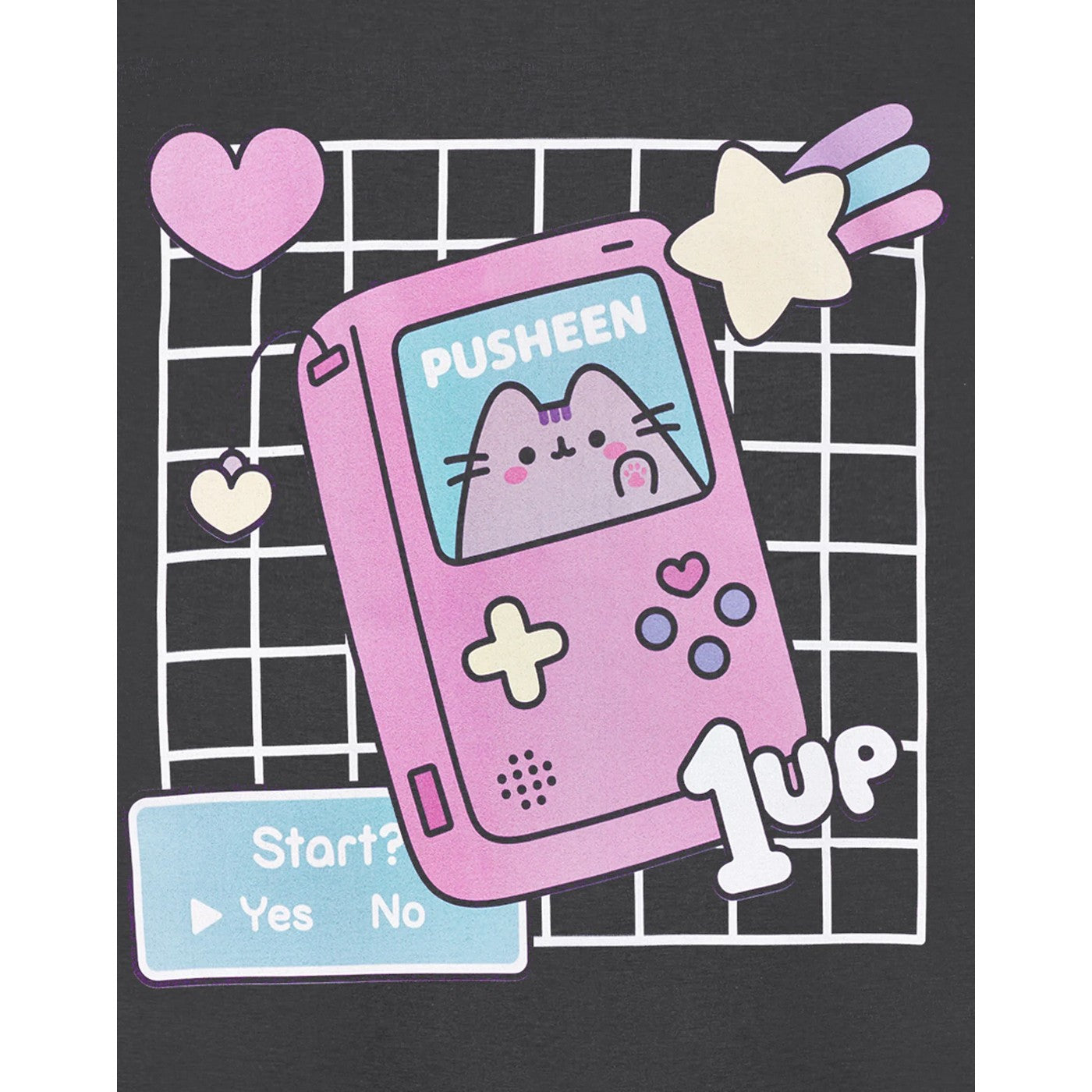 Charcoal - Lifestyle - Pusheen Womens-Ladies Gameboy Short-Sleeved T-Shirt