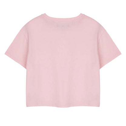 Pink Peach - Back - Pusheen Womens-Ladies Peachy Short-Sleeved Crop T-Shirt