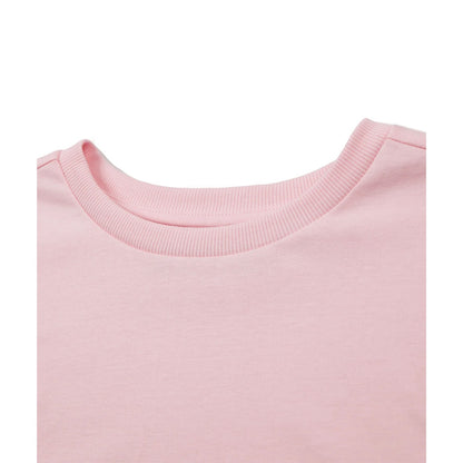 Pink Peach - Side - Pusheen Womens-Ladies Peachy Short-Sleeved Crop T-Shirt