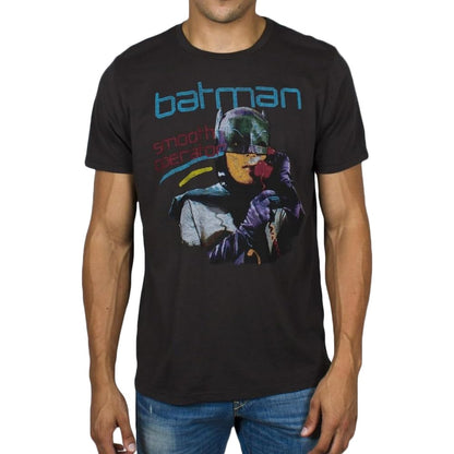 Black - Back - Batman Unisex Adult Short-Sleeved T-Shirt