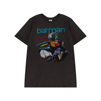 Black - Front - Batman Unisex Adult Short-Sleeved T-Shirt
