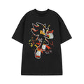 Black - Front - Sonic The Hedgehog Unisex Adult Shadow Paint Short-Sleeved T-Shirt