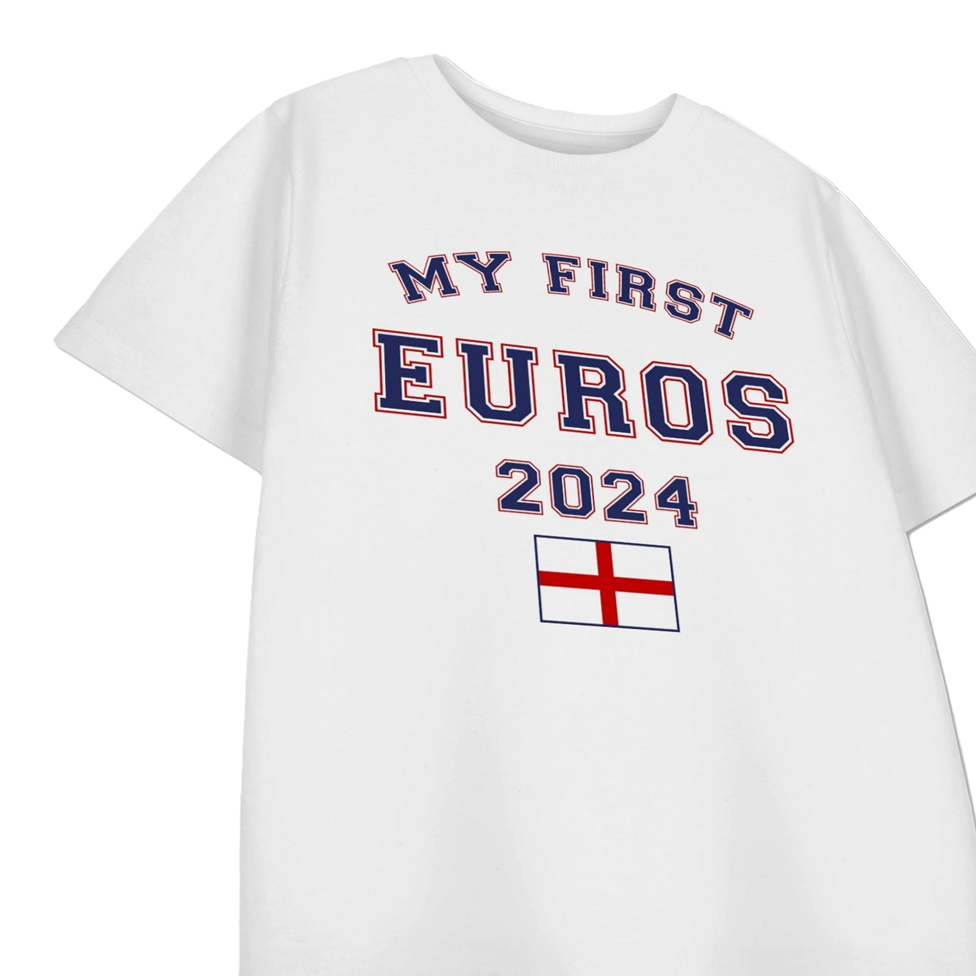 White - Back - Show Me The Merch Childrens-Kids My First Euros 2024 T-Shirt