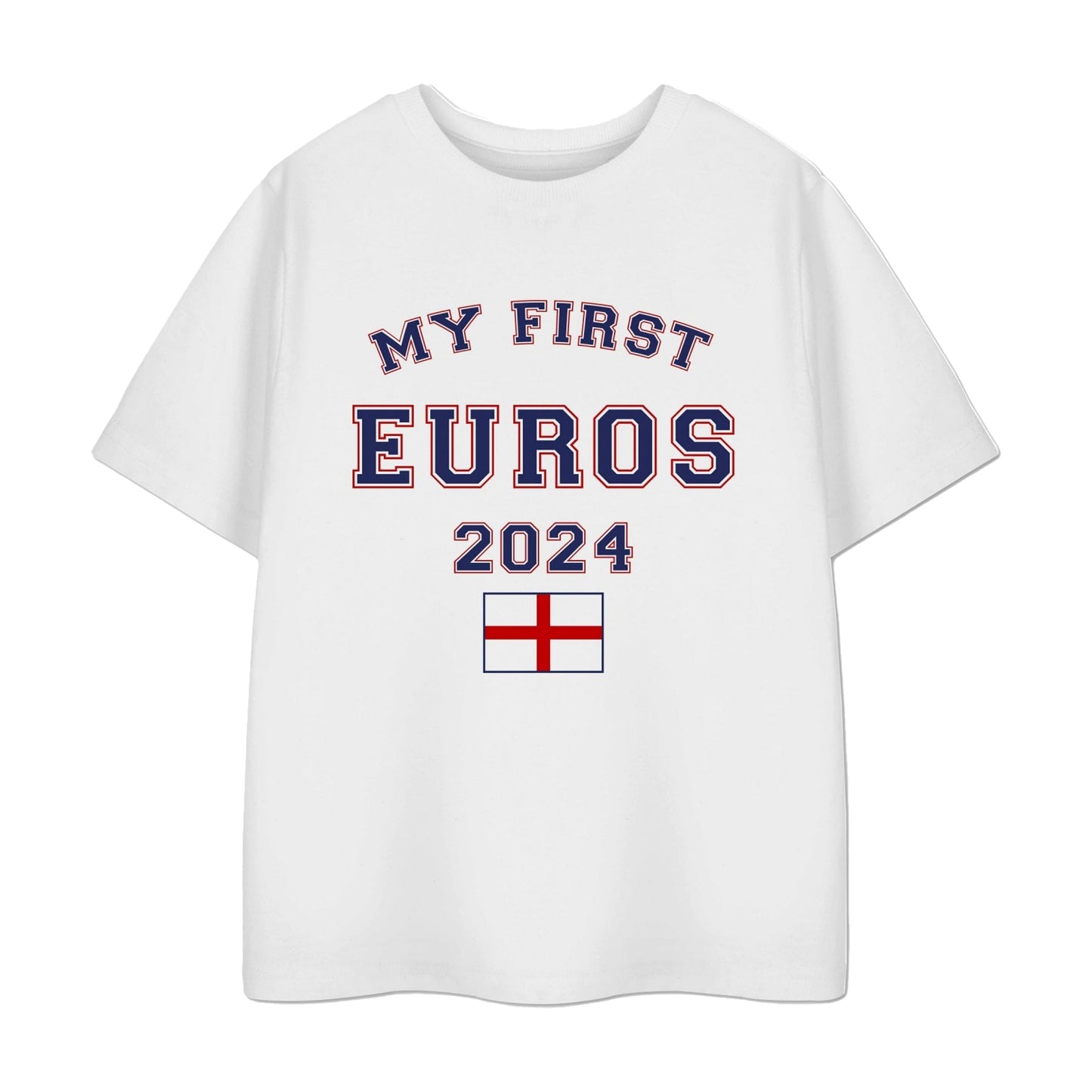 White - Front - Show Me The Merch Childrens-Kids My First Euros 2024 T-Shirt