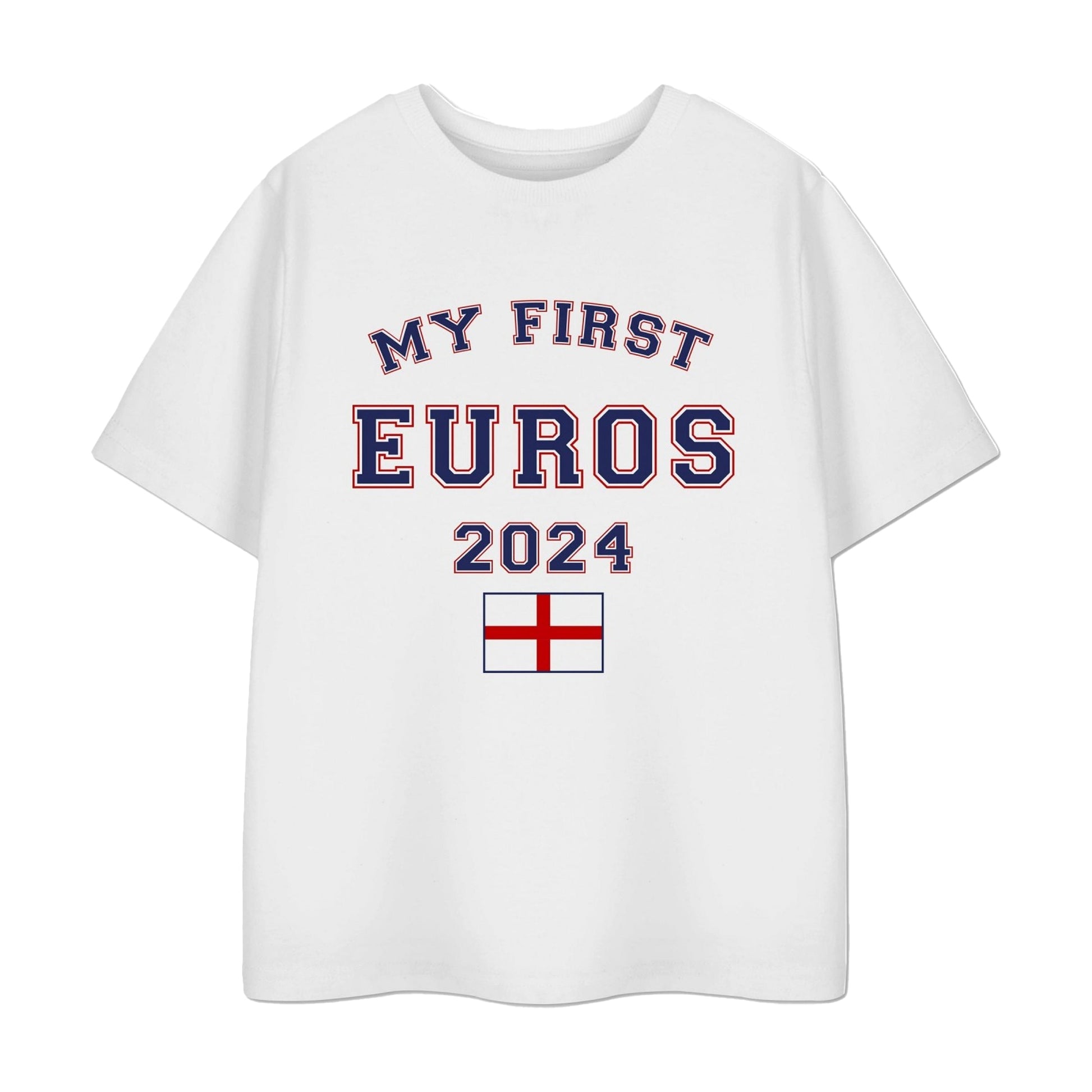 White - Front - Show Me The Merch Childrens-Kids My First Euros 2024 T-Shirt