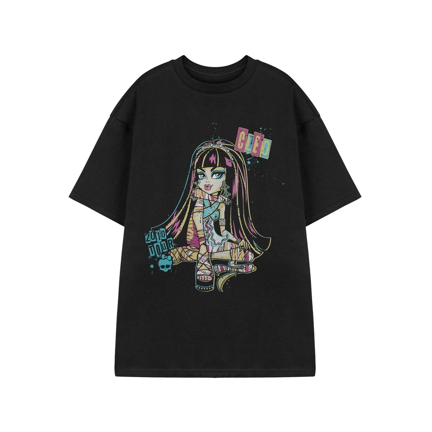 Black - Front - Monster High Womens-Ladies Cleo Short-Sleeved T-Shirt