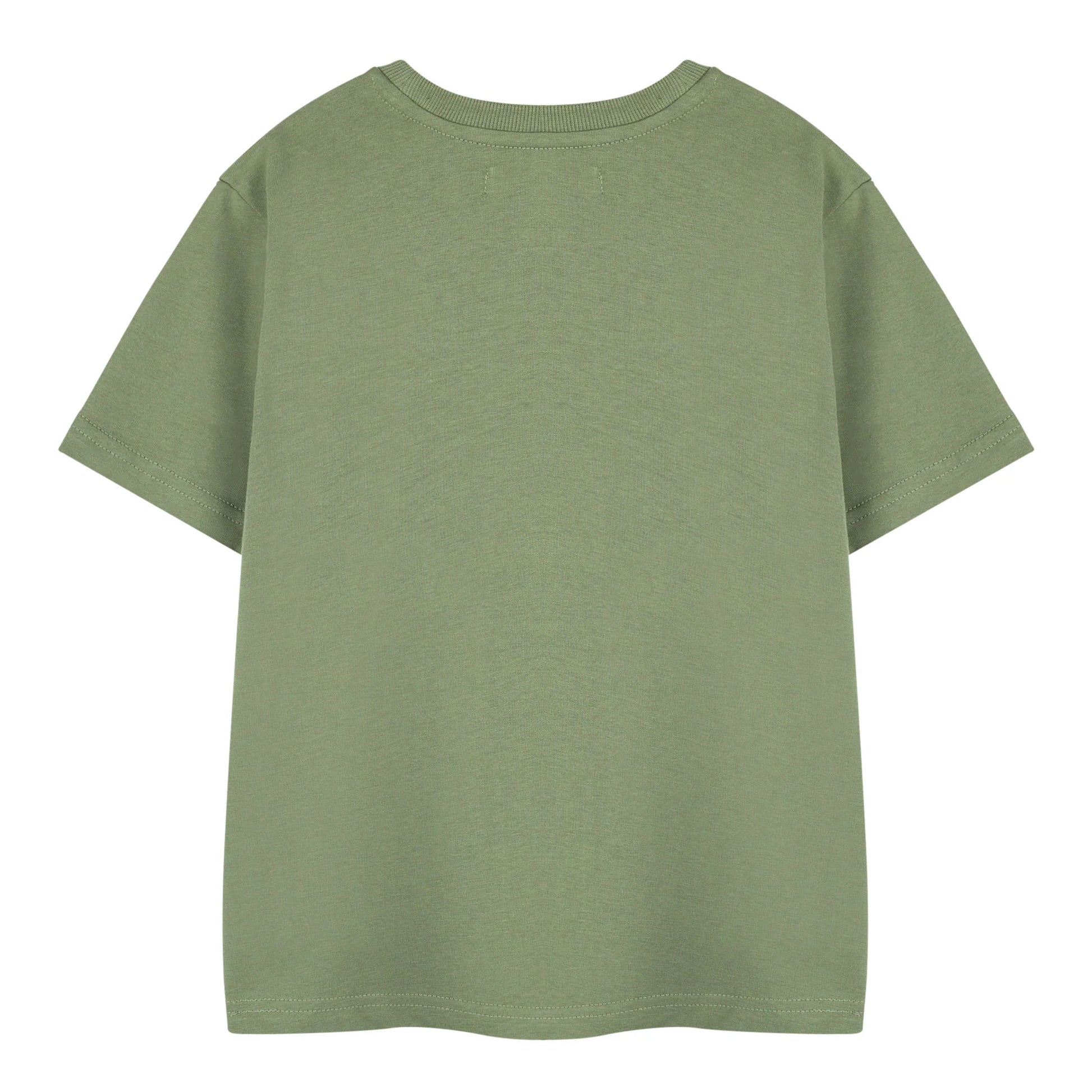 Khaki Green - Back - Star Wars The Mandalorian Boys Grogu T-Shirt