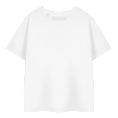 White - Back - Frozen Girls Anna And Elsa T-Shirt
