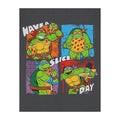 Charcoal - Side - Teenage Mutant Ninja Turtles Boys Have A Slice Day Sweatshirt