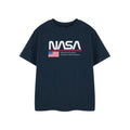 Navy - Front - NASA Childrens-Kids Aeronautics And Space Short-Sleeved T-Shirt