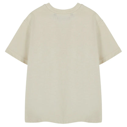 Oatmeal - Back - Beauty And The Beast Girls Belle Short-Sleeved T-Shirt