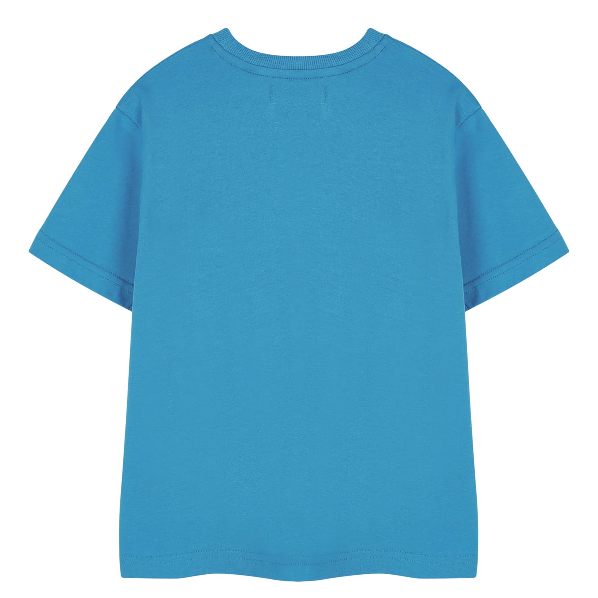 Blue - Back - Captain America Childrens-Kids Short-Sleeved T-Shirt