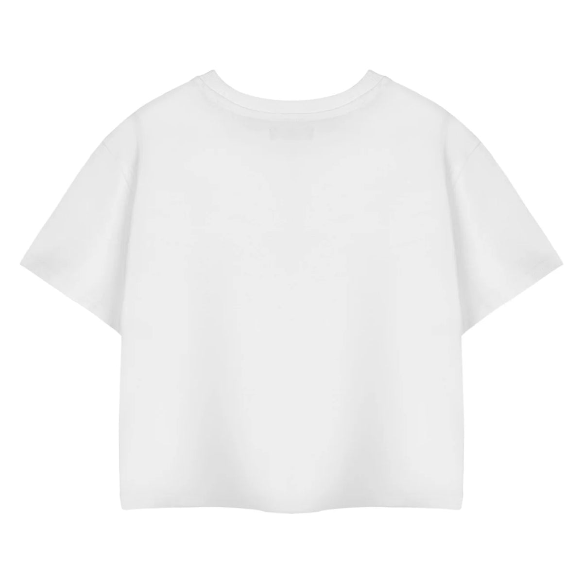 White - Back - Barbie Womens-Ladies California Dream Short-Sleeved Crop T-Shirt