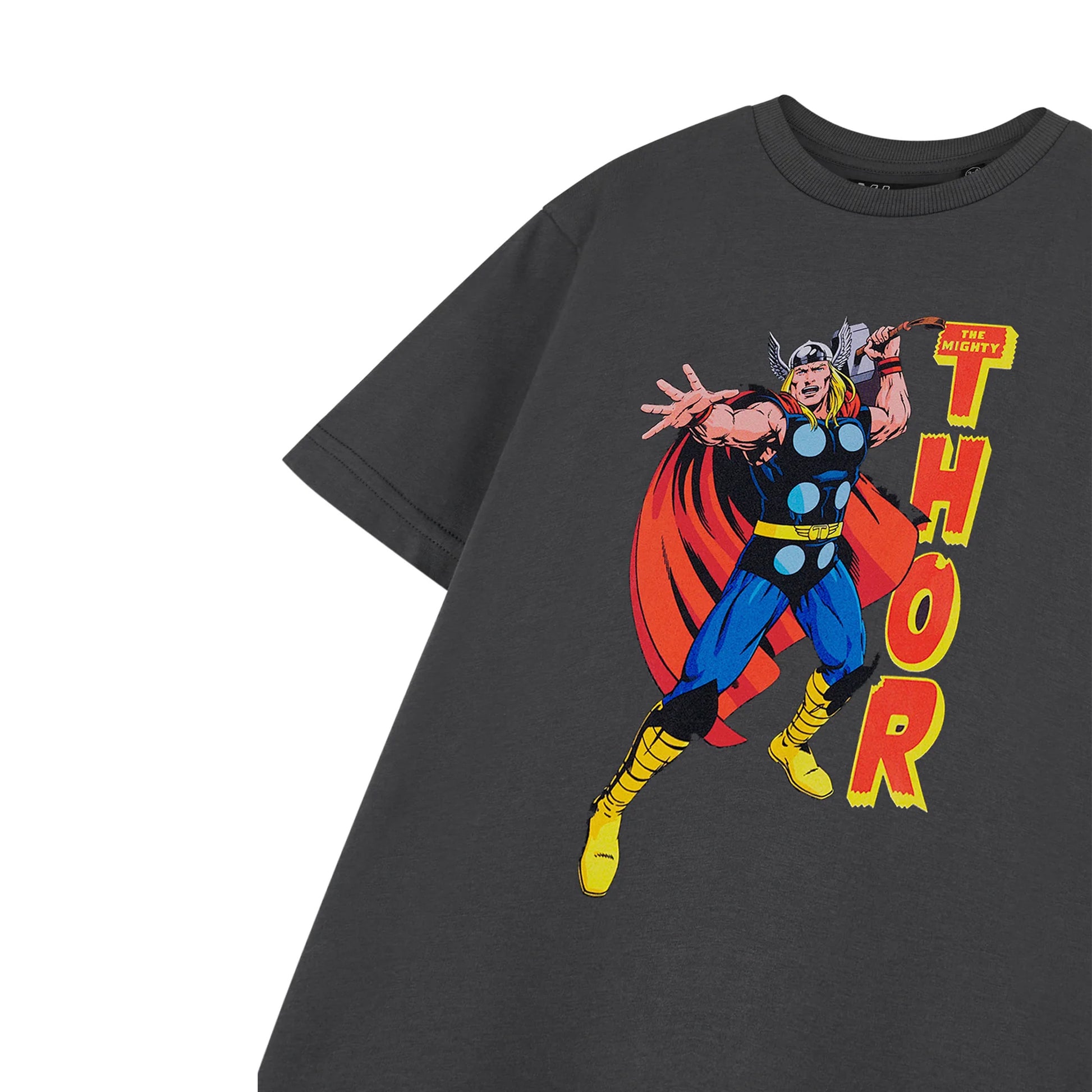 Charcoal - Side - Thor Boys Short-Sleeved T-Shirt
