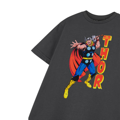 Charcoal - Side - Thor Boys Short-Sleeved T-Shirt