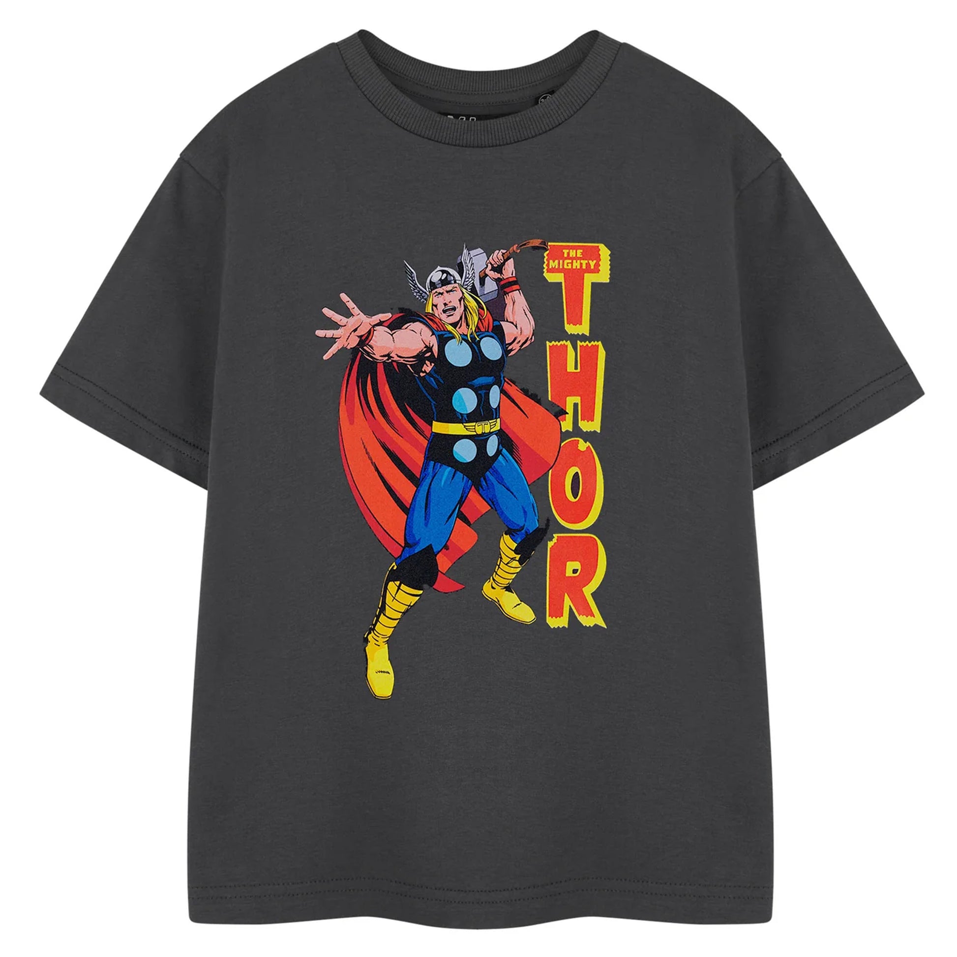 Charcoal - Front - Thor Boys Short-Sleeved T-Shirt
