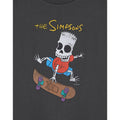 Grey - Side - The Simpsons Boys Bart Simpson Short-Sleeved Halloween T-Shirt