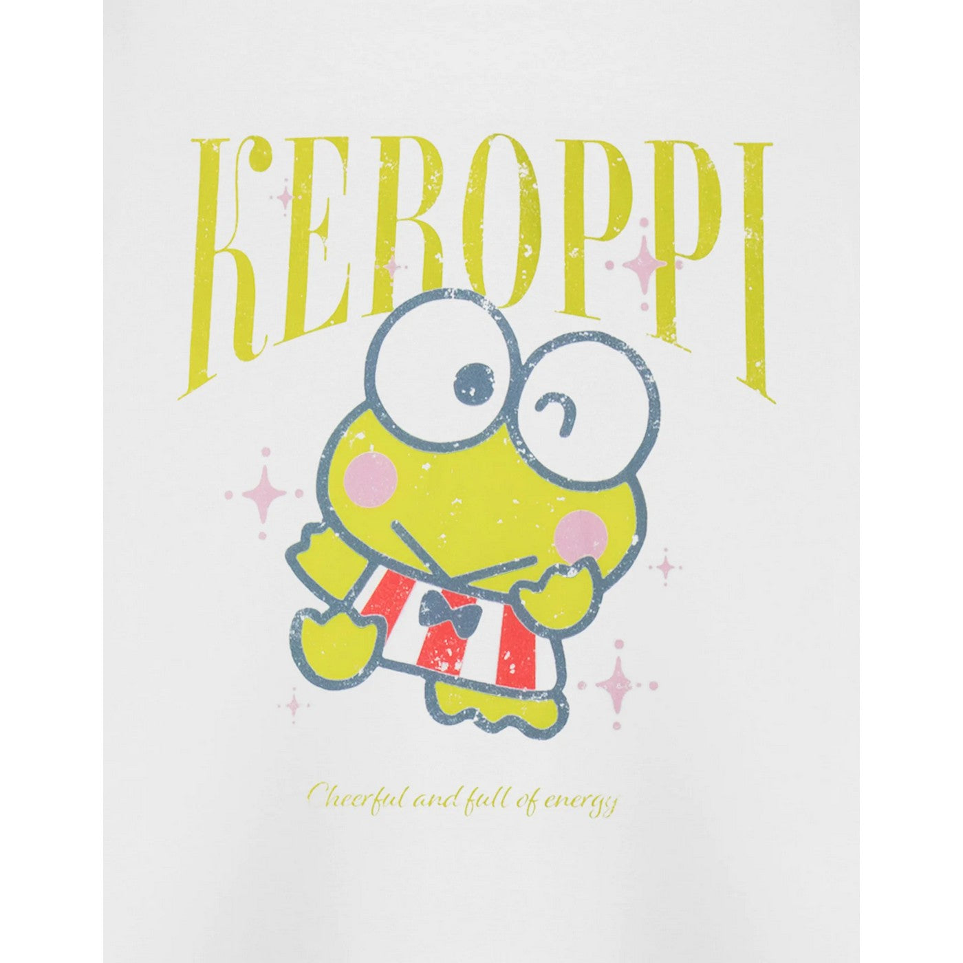 White - Pack Shot - Hello Kitty & Friends Womens-Ladies Keroppi Short-Sleeved T-Shirt