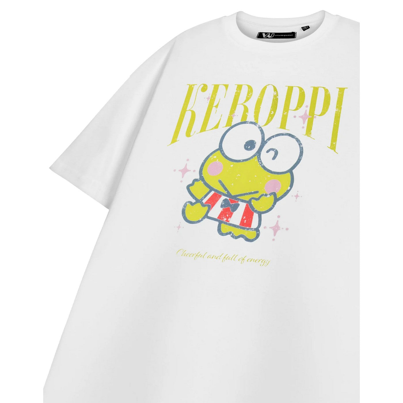 White - Close up - Hello Kitty & Friends Womens-Ladies Keroppi Short-Sleeved T-Shirt