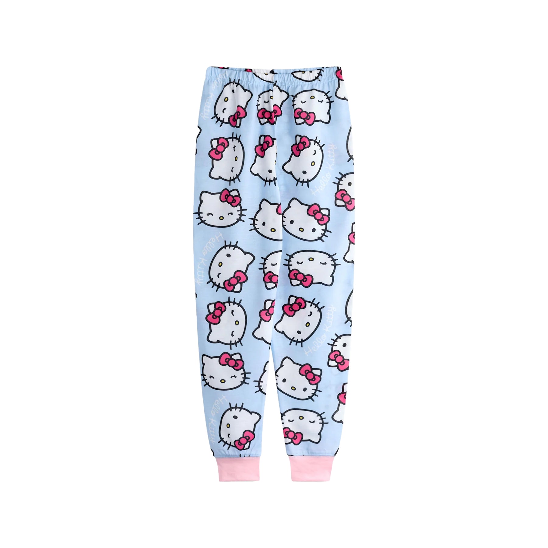 Blue-Pink - Side - Hello Kitty Girls Long Pyjama Set (Pack of 2)