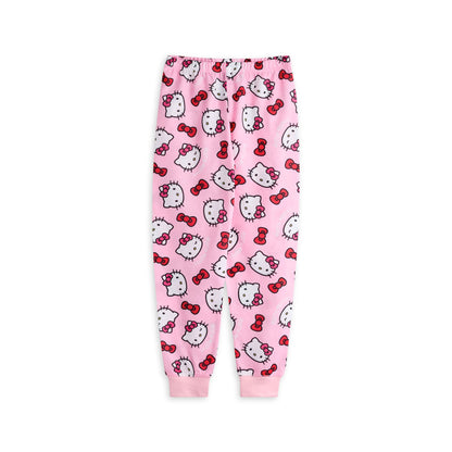 Blue-Pink - Pack Shot - Hello Kitty Girls Long Pyjama Set (Pack of 2)