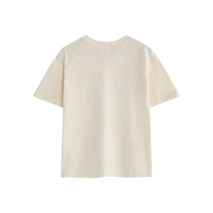 Beige - Back - The Snail & The Whale Childrens-Kids Short-Sleeved T-Shirt