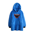 Blue - Front - Poppy Playtime Boys Character Blanket Hoodie