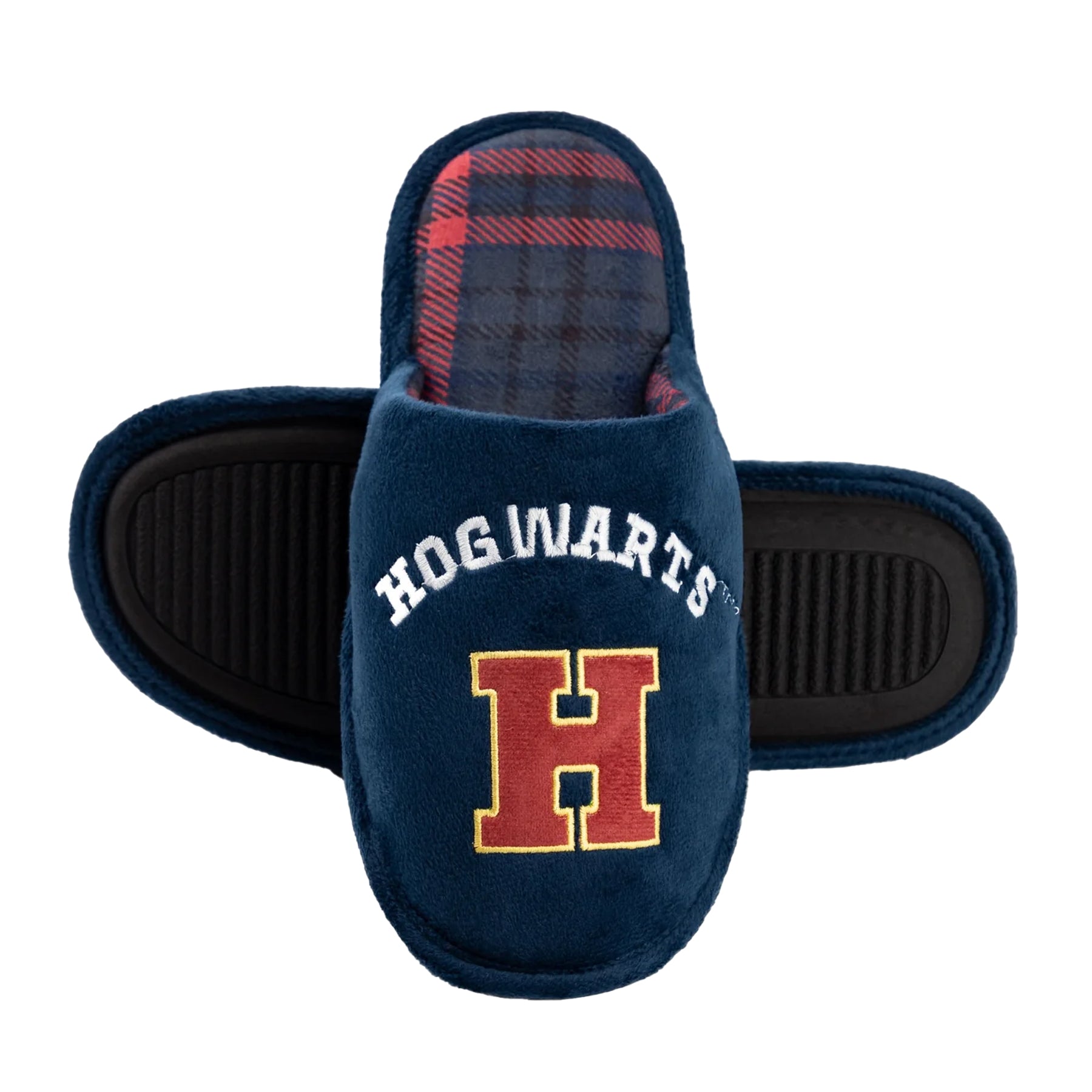 Blue - Pack Shot - Harry Potter Mens Hogwarts Mule Slippers