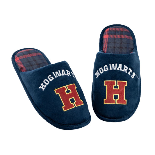 Blue - Front - Harry Potter Mens Hogwarts Mule Slippers