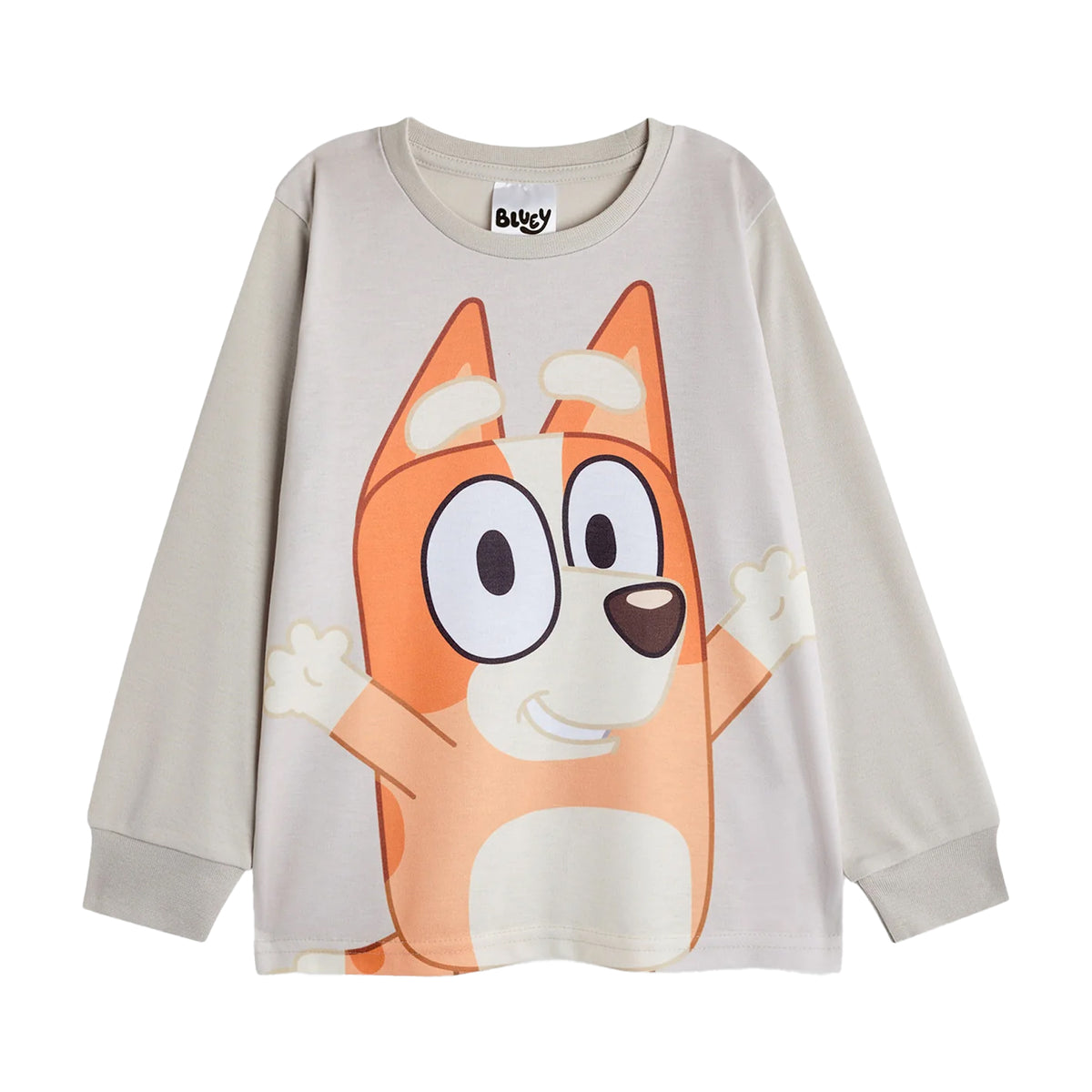Multicoloured - Back - Bluey Childrens-Kids Characters Long Pyjama Set (Pack of 2)