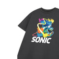 Charcoal - Side - Sonic The Hedgehog Boys Watercolour Short-Sleeved T-Shirt