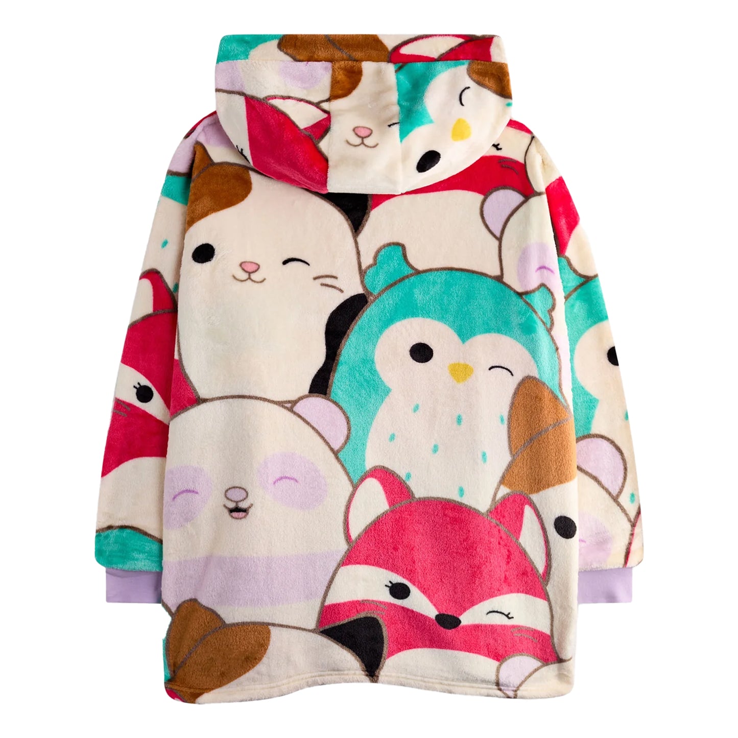 Multicoloured - Back - Squishmallows Girls Characters Blanket Hoodie